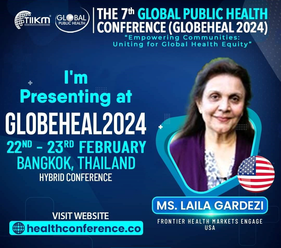 Our Senior Technical Advisor Laila Gardezi will be presenting at the 7th Global Public Health Conference
